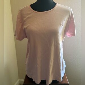 Lauren Ralph Lauren Light Pink Short Sleeve Baby Tee 100% Cotton